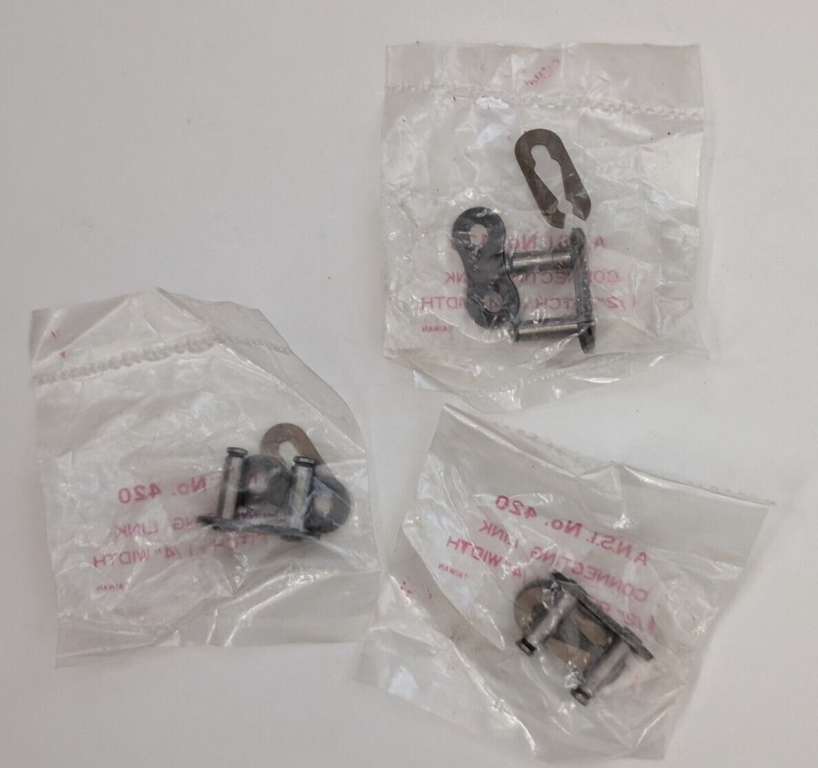 #420 A.N.S.I. Connecting Link 1/2″x1/14″ Quantity (3)