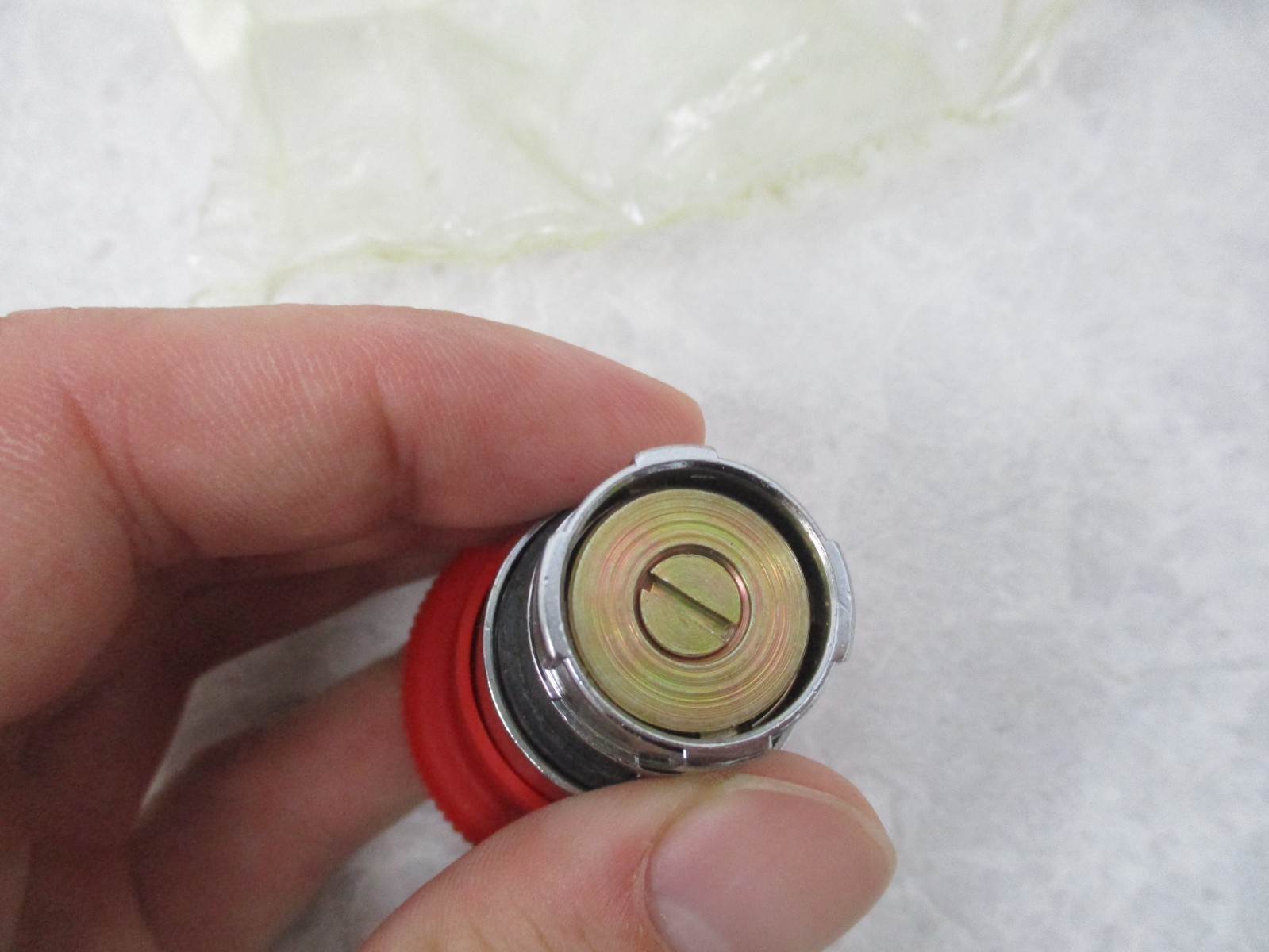 TELEMECANIQUE ZB2-BS54 PUSHBUTTON OPERATOR MUSHROOM RED TWIST RELEASE, XA0100