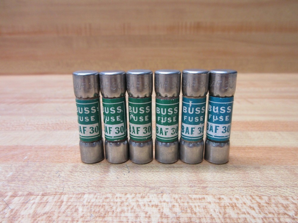 Buss BAF-30 Bussmann Fuse Cross Ref 1CR76 (Pack of 6)