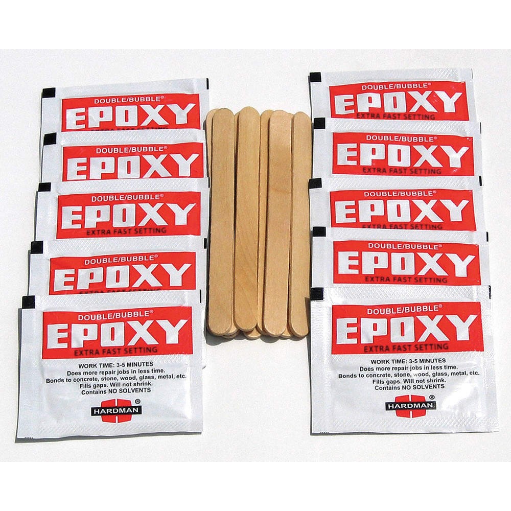 HARDMAN 4001-BG10 Epoxy Adhesive,Packet,1:1 Mix Ratio,PK10 3KYZ1