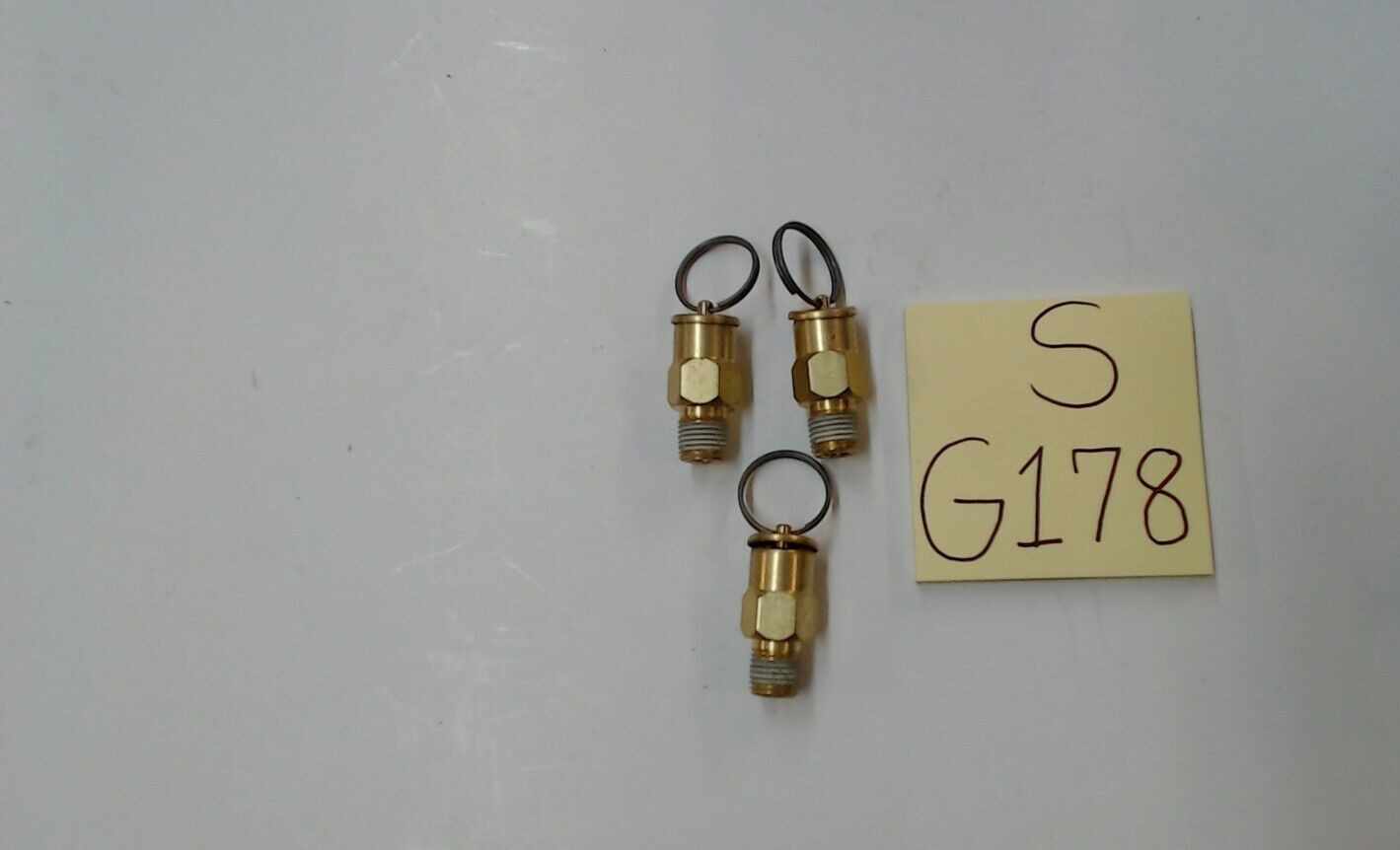 201-020-01T (10PSI) Pressure Relief Valve, lot of 3