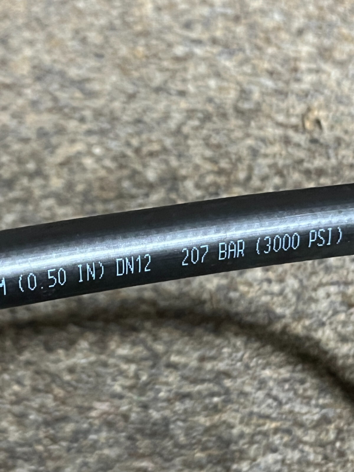 Danfoss 8534468 Rev 2 Hydraulic Hose / Fitting Black / Silver