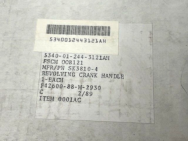 NEW Balcrank Revolving Crank Handle – 3/4″ Bore – Milling Machine, Vise, Lathe