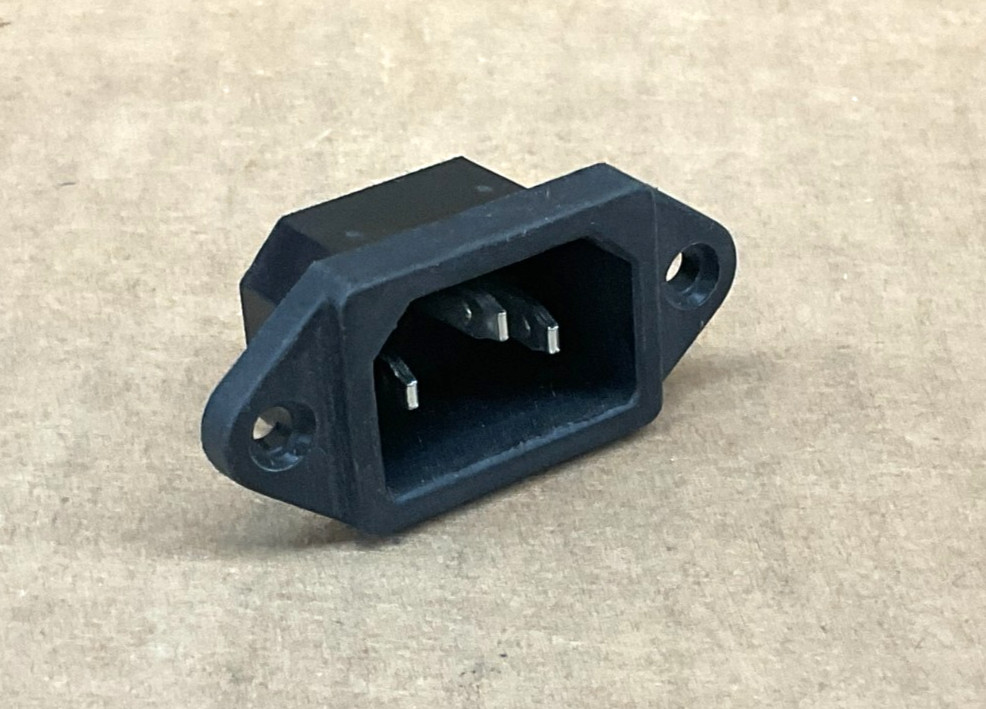 IEC320 C14 Male Plug 3 Pins PCB Panel Power Inlet Socket Connector