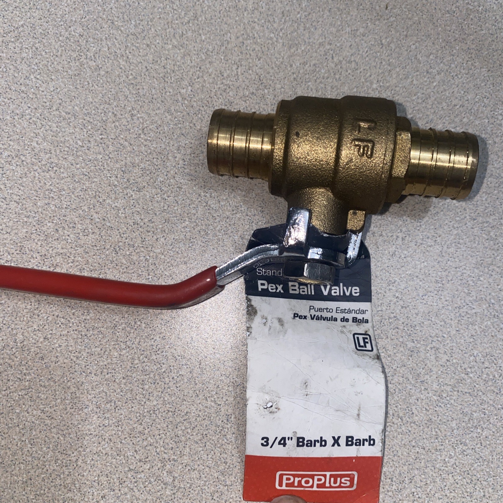LOT OF 5 PROPLUS 283174 3/4″ PEX BALL VALVE BARB X BARB