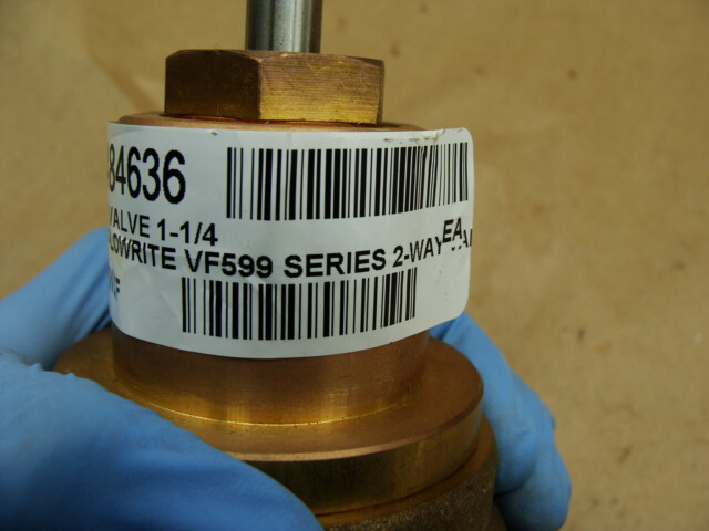 SIEMENS FLOWRITE 2-WAY CONTROL VALVE VF599 SERIES 1-1/4″ LINE