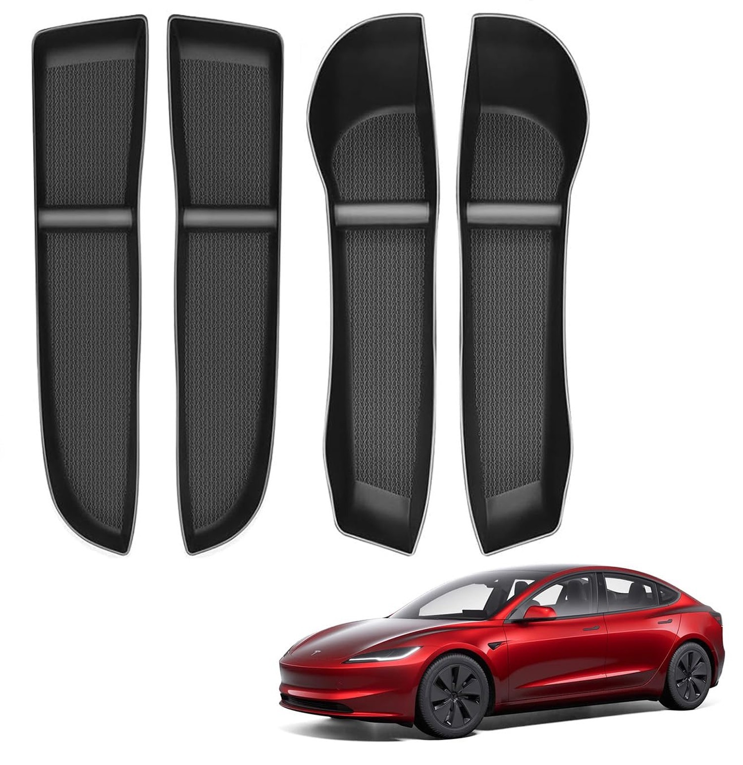 2025 Model 3 Highland Door Side Storage Box Organizer, Front & Rear Door Pock…