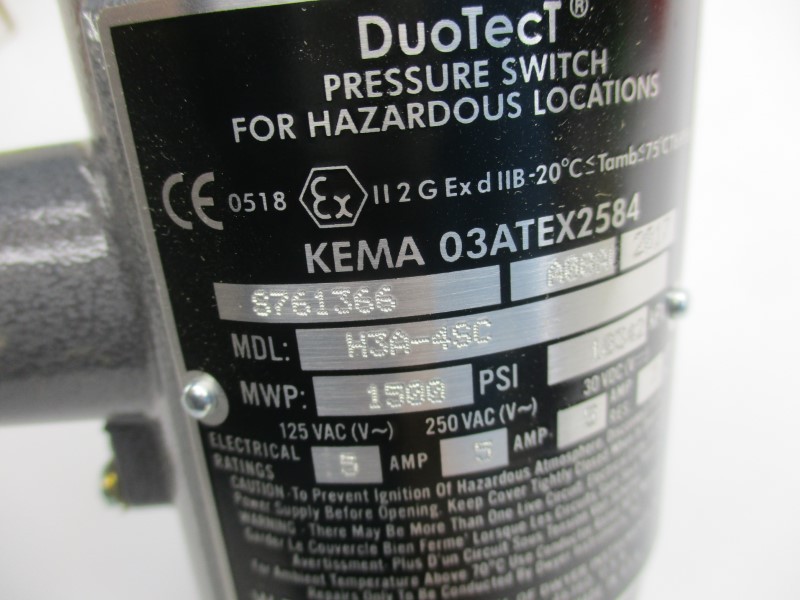 WE ANDERSON H3A-4SC 250VAC 5A 1500PSI NSMP