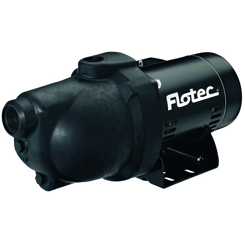 Flotec FP4032 Jet Pump, 9.6/19.2 A, 115/230 V, 1 hp, 1-1/4 in Suction, 1 in Disc
