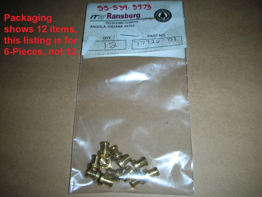 ITW RANSBURG 77926-01 GRIPPER METAL 5/32´´ OD TUBE, 6-Pcs. NOS!