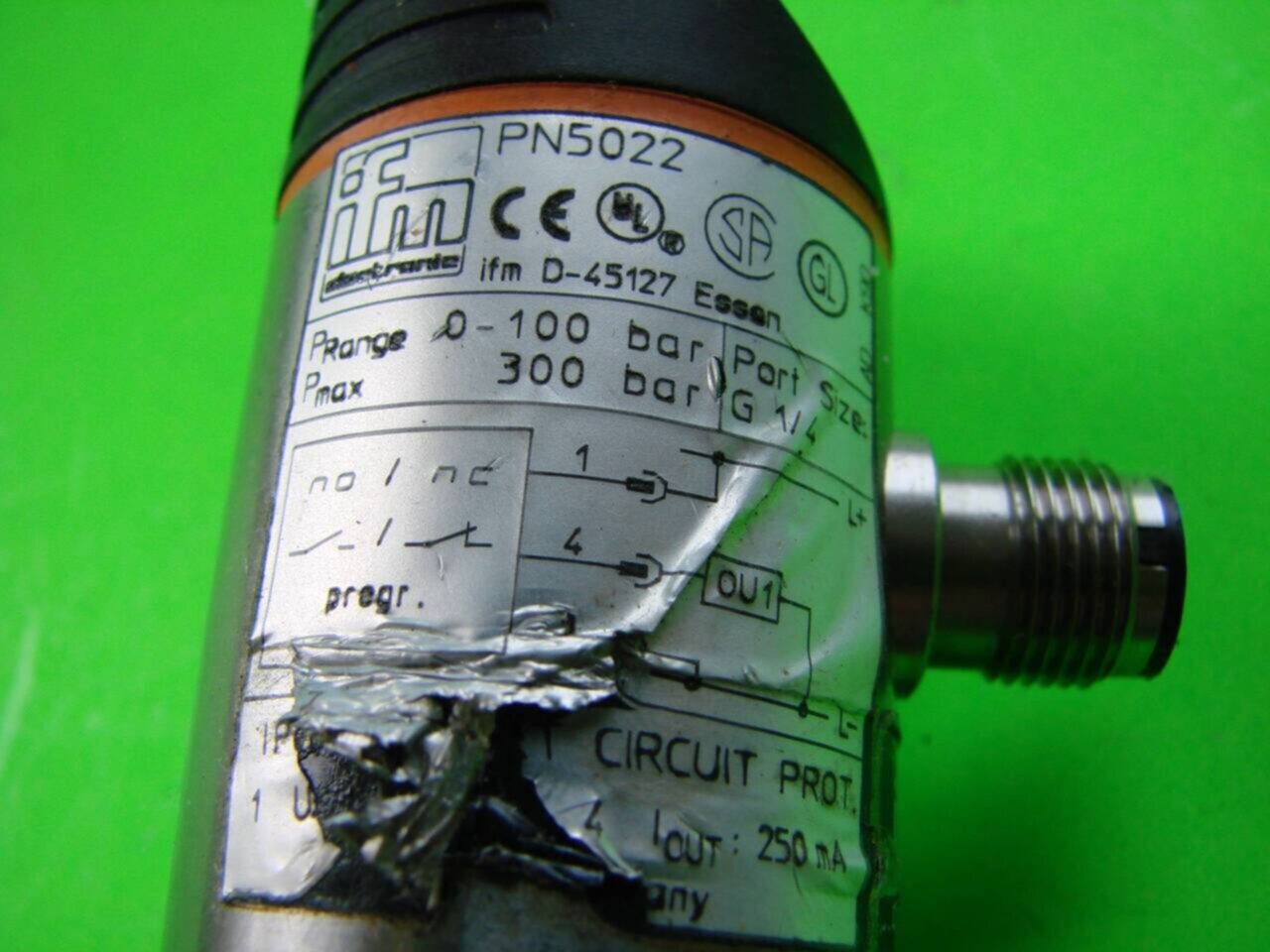 IFM EFECTOR Pressure Monitor PN5022 Used #8565