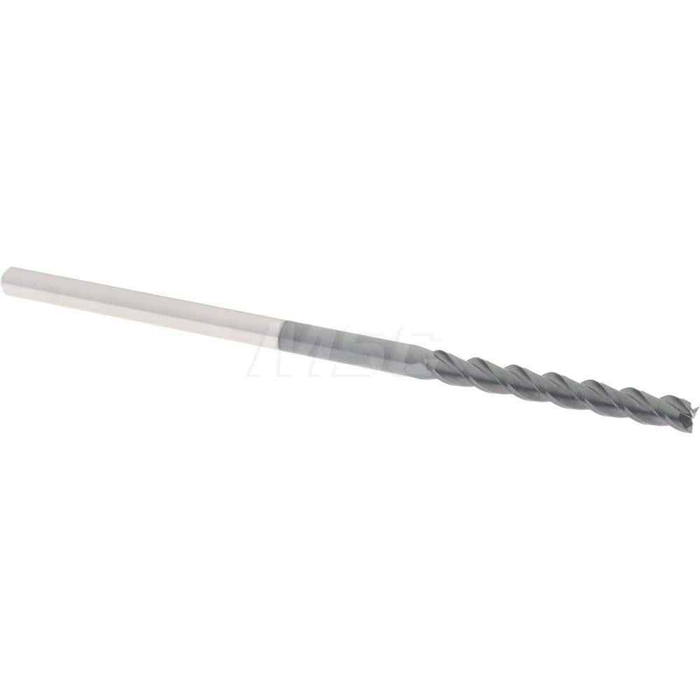 Accupro 12182237 Square End Mill: 1/8″ Dia, 1″ LOC, 1/8″ Shank, 3″ OAL