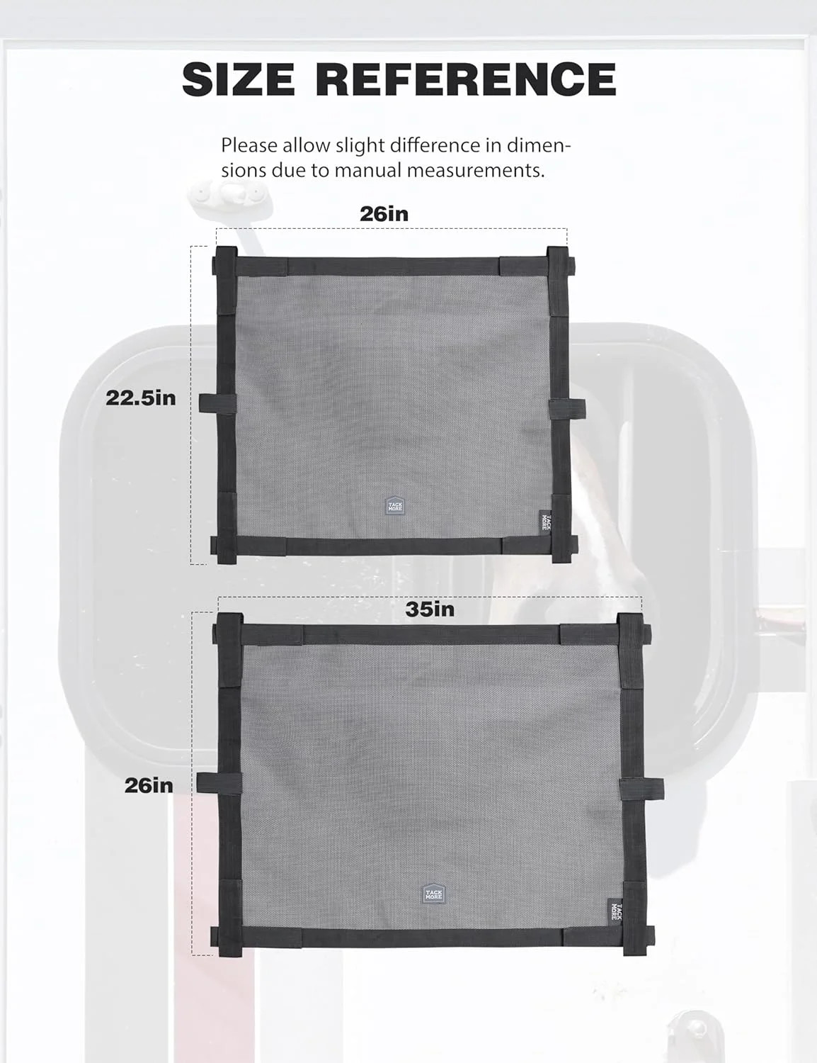 Tackmore Horse Trailer Window Screen Mesh Trailer Safety Bar Window Screen with