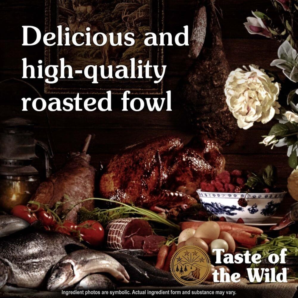 Taste of the Wild Dry Dog Food – Wetlands with Roasted Fowl, 28lbs