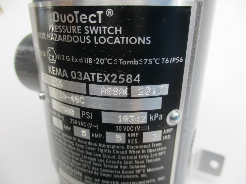 WE ANDERSON H3A-4SC 250VAC 5A 1500PSI NSMP