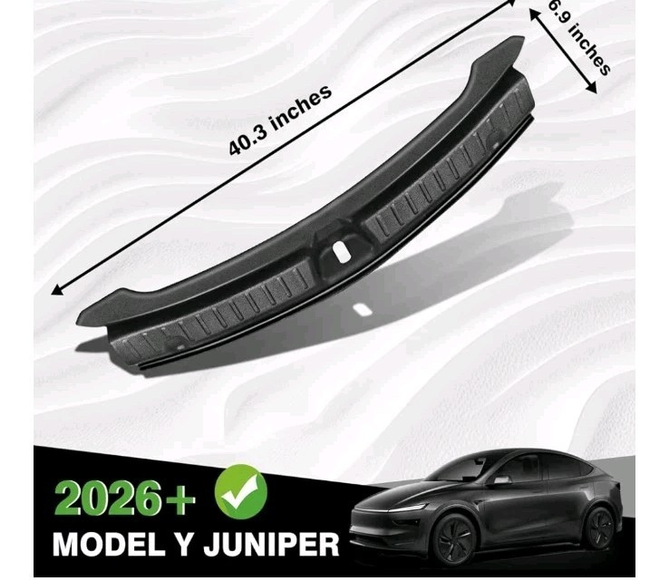 Rear Bumper Guard Protector for Tesla Model Y Juniper 2025 2026 Door Sill Cover