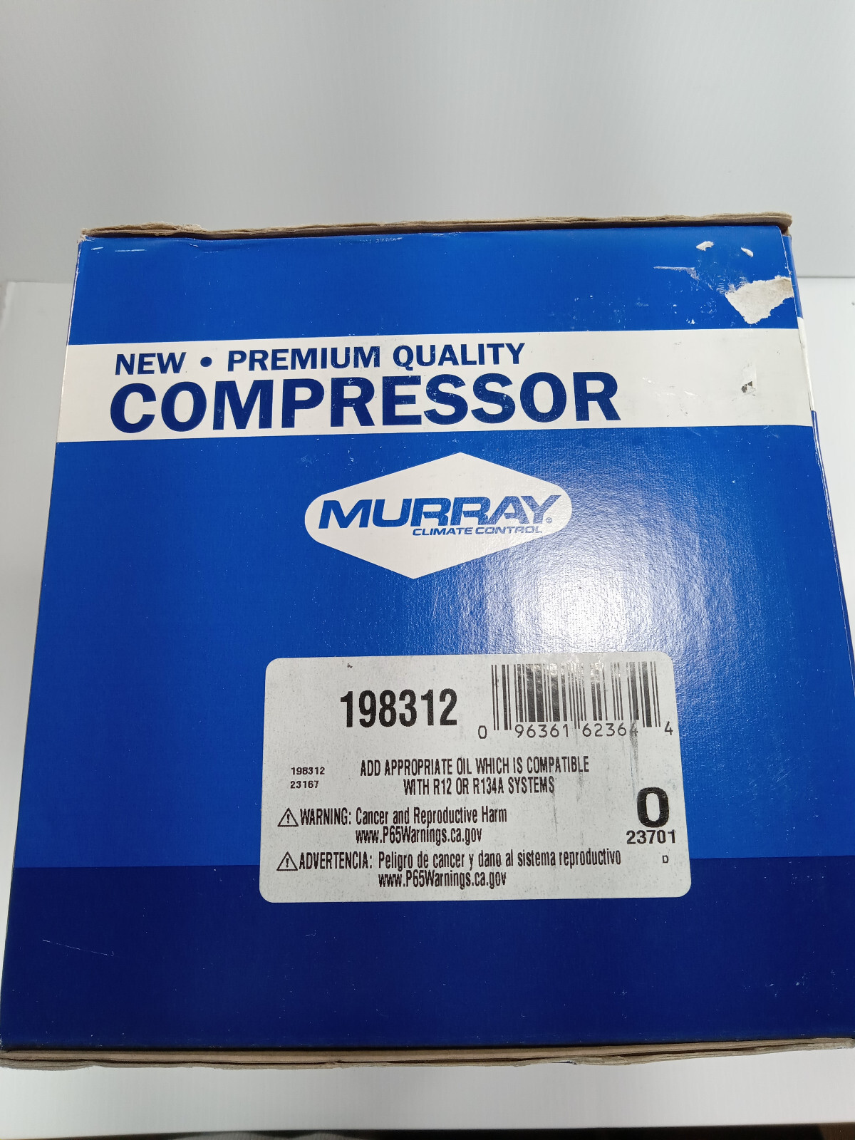 1 NEW MURRAY 198312/7SBH17 A/C COMPRESSOR NIB ***MAKE OFFER***