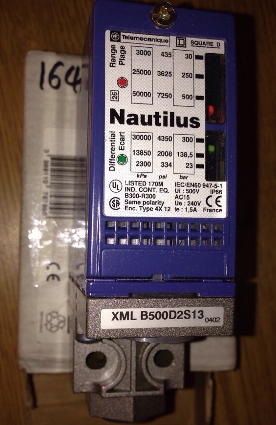 Telemecanique/Square DNautilus Pressure SwitchXML A500D2S13 #1646B27
