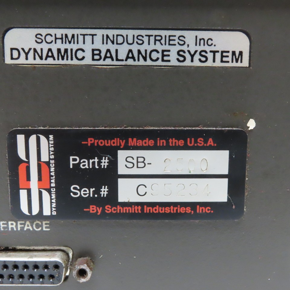 Schmitt Industries SB-2500 Dynamic Balance System Controller 115V