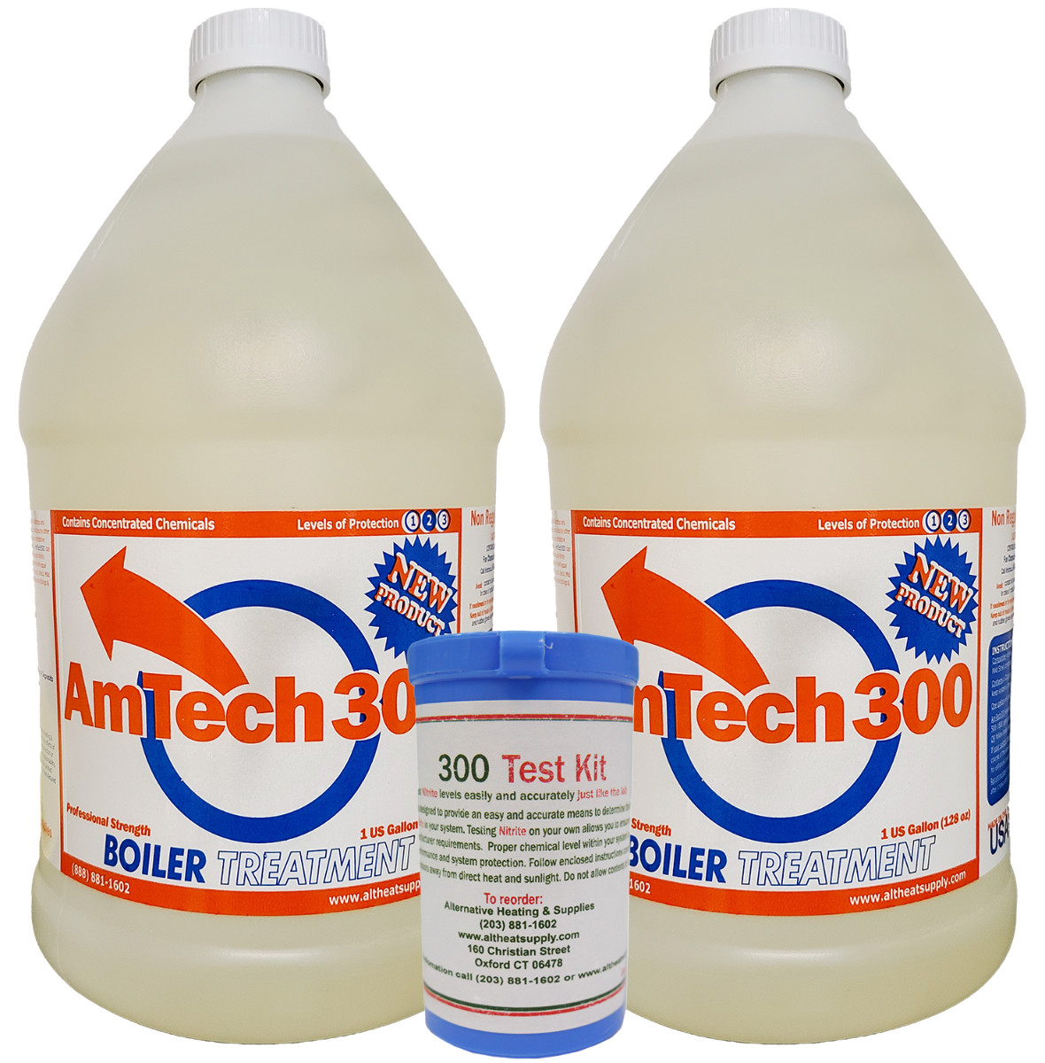 Outdoor Wood Boiler Water Treatment Rust Inhibitor- 2 AmTech 300 & Test Kit