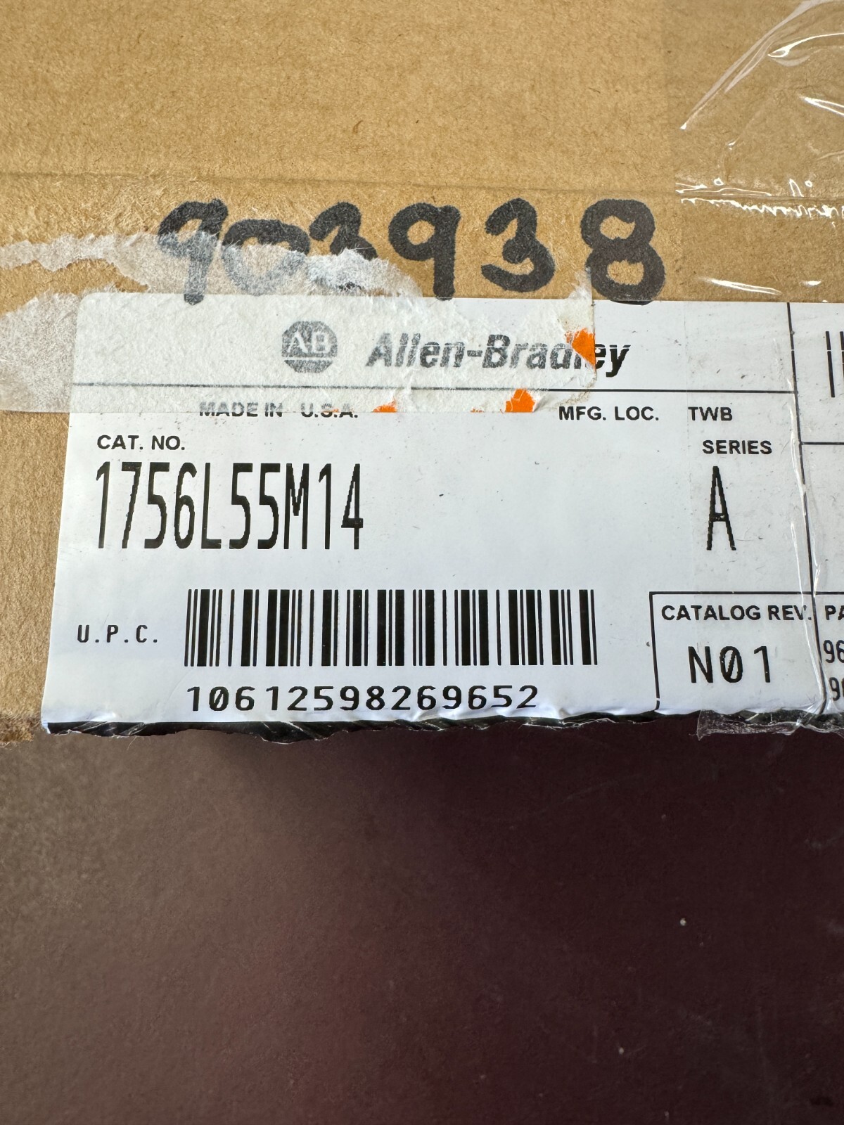 Allen Bradley 1756-L55A Cat Rev L01A logix Processor Unit