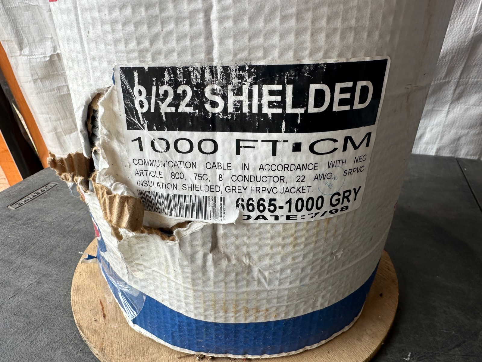 8/22 SHIELDED CABLE 1000 FT