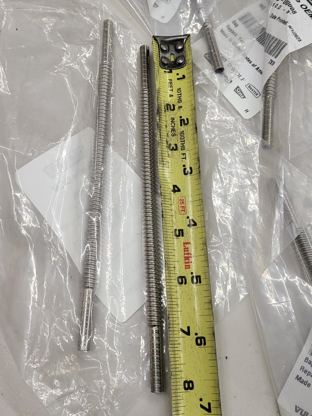 HOBART OEM SS FLEX TUBE 1/4 X 8″ 00-426505-00008 LOT OF 13 NEW FREE SHIPPING E4