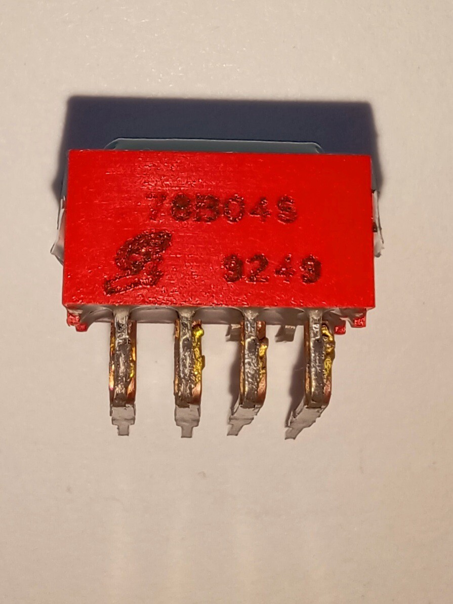 Lot of 10* GRAYHILL 78B04S 78B04SRA SWITCH SLIDE SPST DIP RT ANGLE 4 POS NEW!!