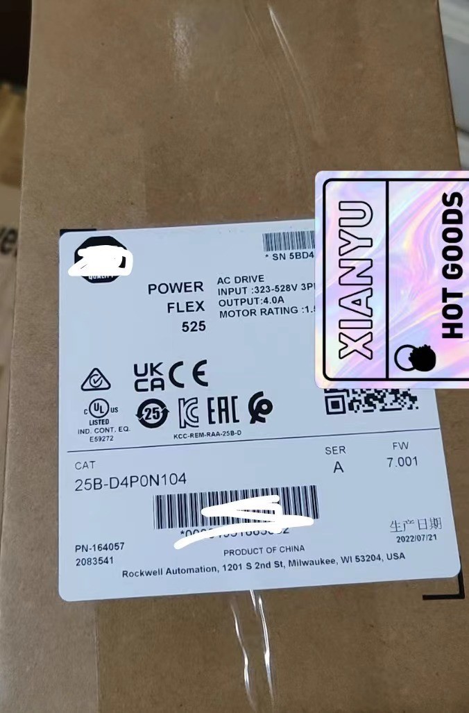 New 25B-D4P0N104 PowerFlex 525 AC Drive 1.5kW/2Hp variable frequency ship FedEx