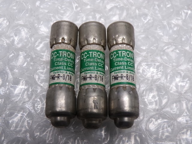 CC-TRON FNQ-R-8/10 FUSE LOT OF 3 NSNP