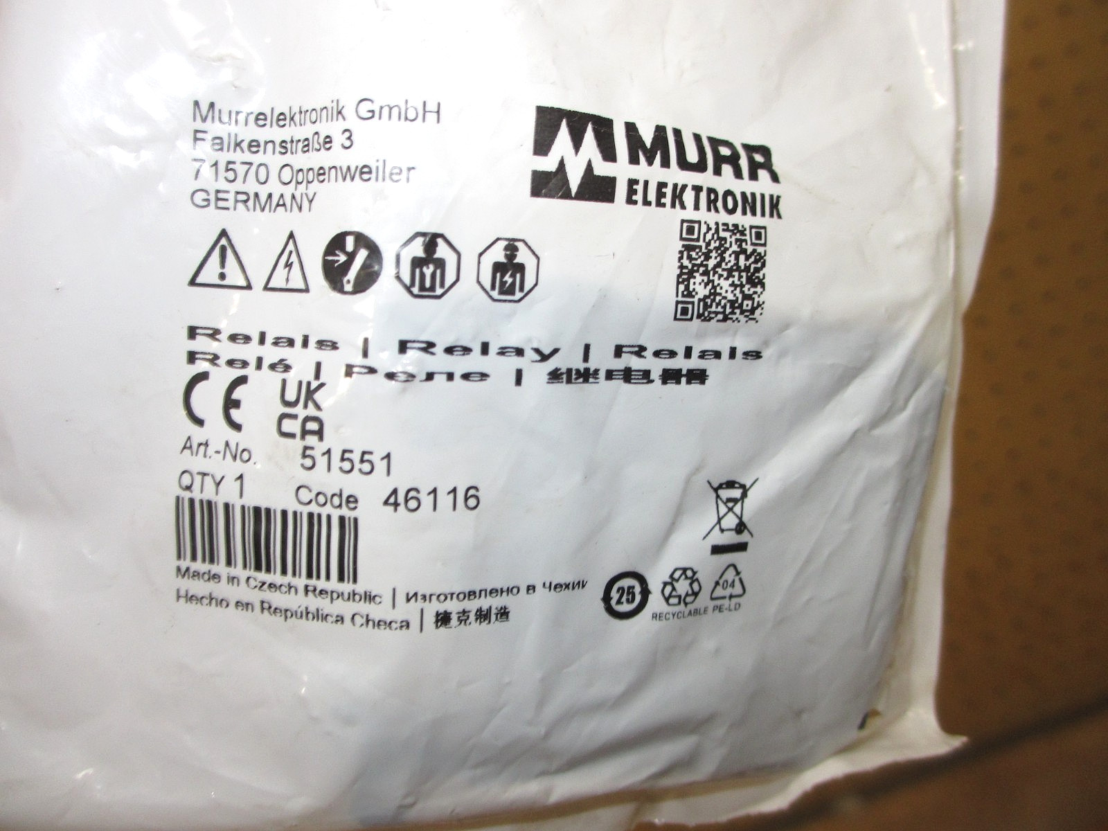 Murr Elektronik 51551 *NEW* Output Relay RMM 11/24 KLJ