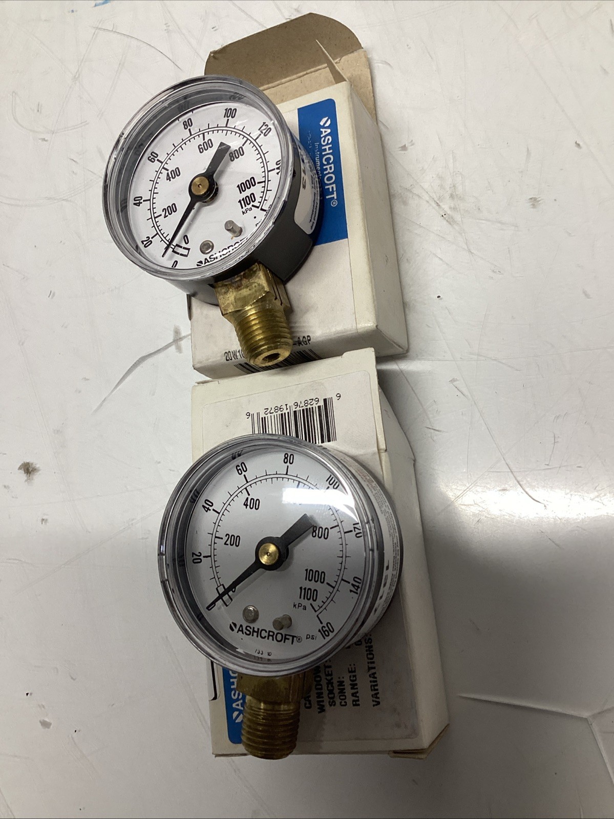 ASHCROFT 2″ 0-160 PSI 1/4″ PRESSURE GAUGES 20W-1005-H-02L-160 Lot Of 2 T-200