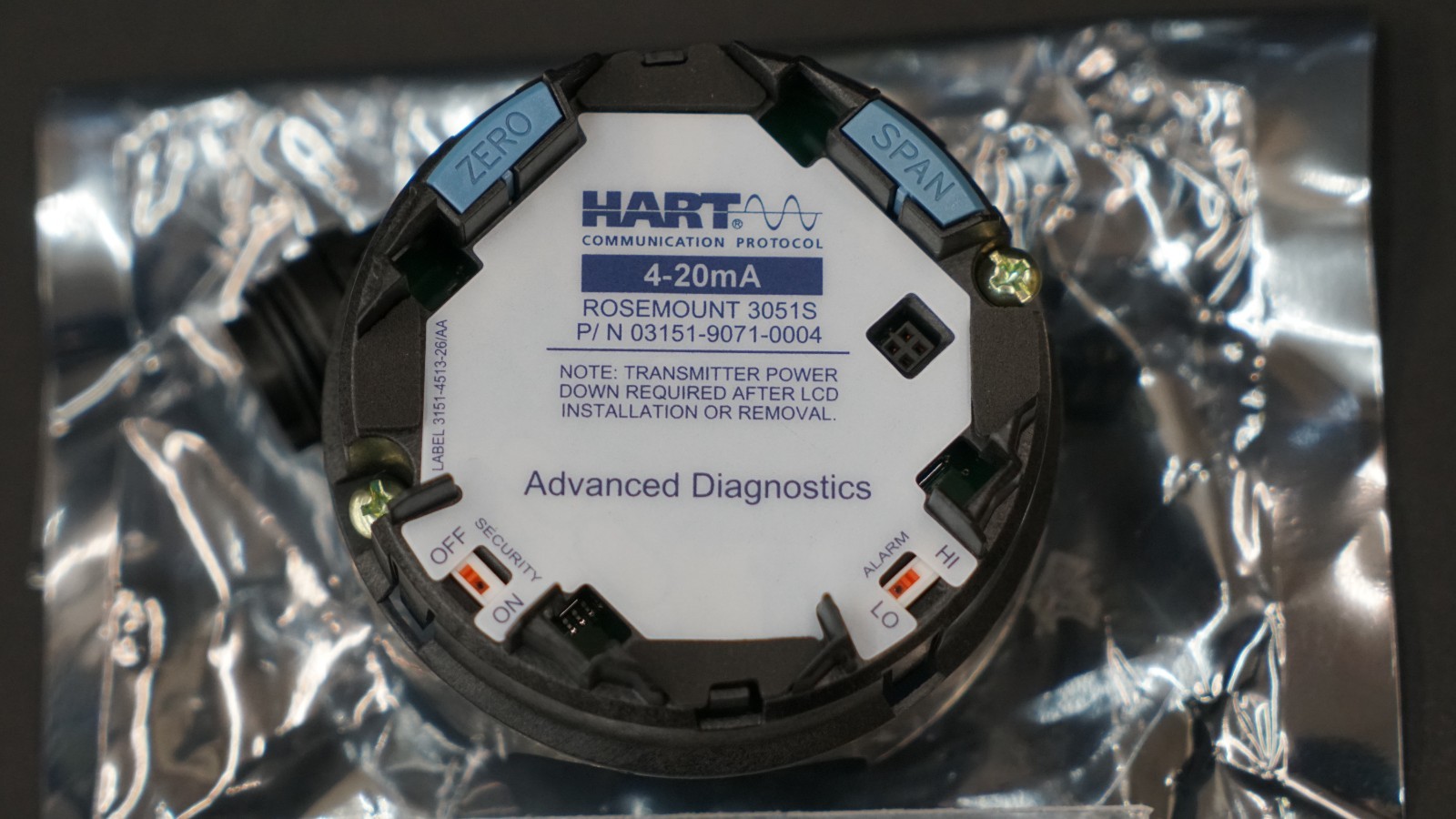 Emerson Rosemount 03151-9071-0004 Advanced HART 4-20mA Diagnostic Assembly 3051S