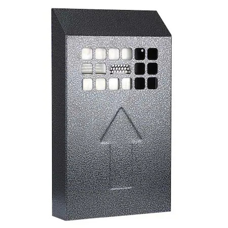 No Butts Bin Co Nbb04 Cigarette Receptacle, Black, 0.5 Gal