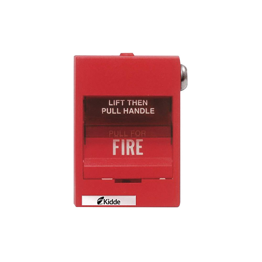 KIDDE K-278B-1120 Fire Alarm Pull Station,Red,3-5/8″ D 405F23