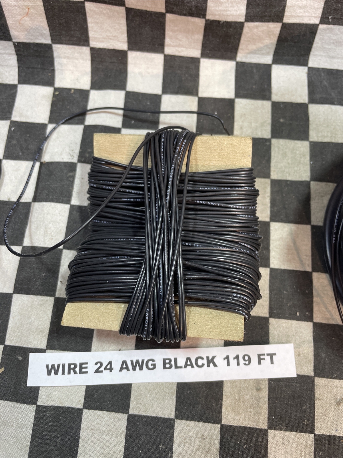 WIRE 22AWG BLACK 2000 FT 24AWG BLACK 119 FT 24AWG BLACK 1000 FT 20AWG BLACK 16FT