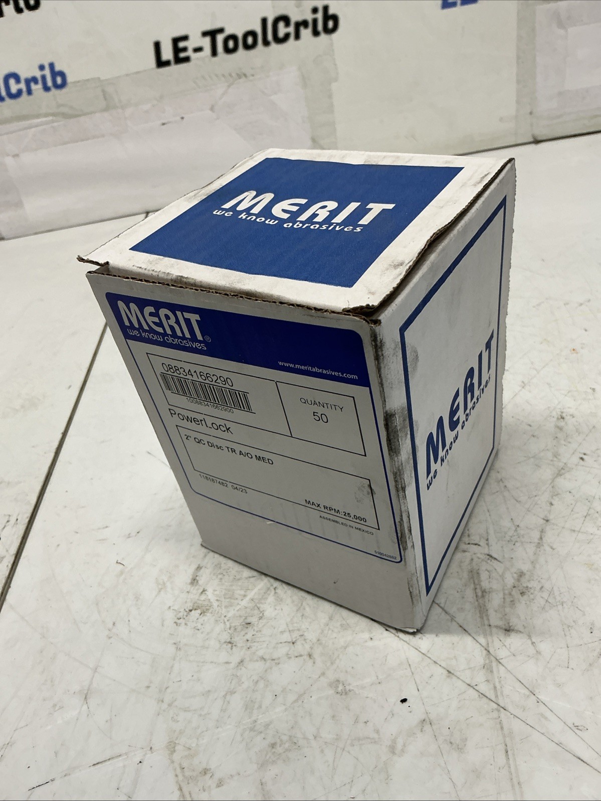 Merit Abrasives 2″ QC Disc TR A/O MED 08834166290 (50 pcs). W-789