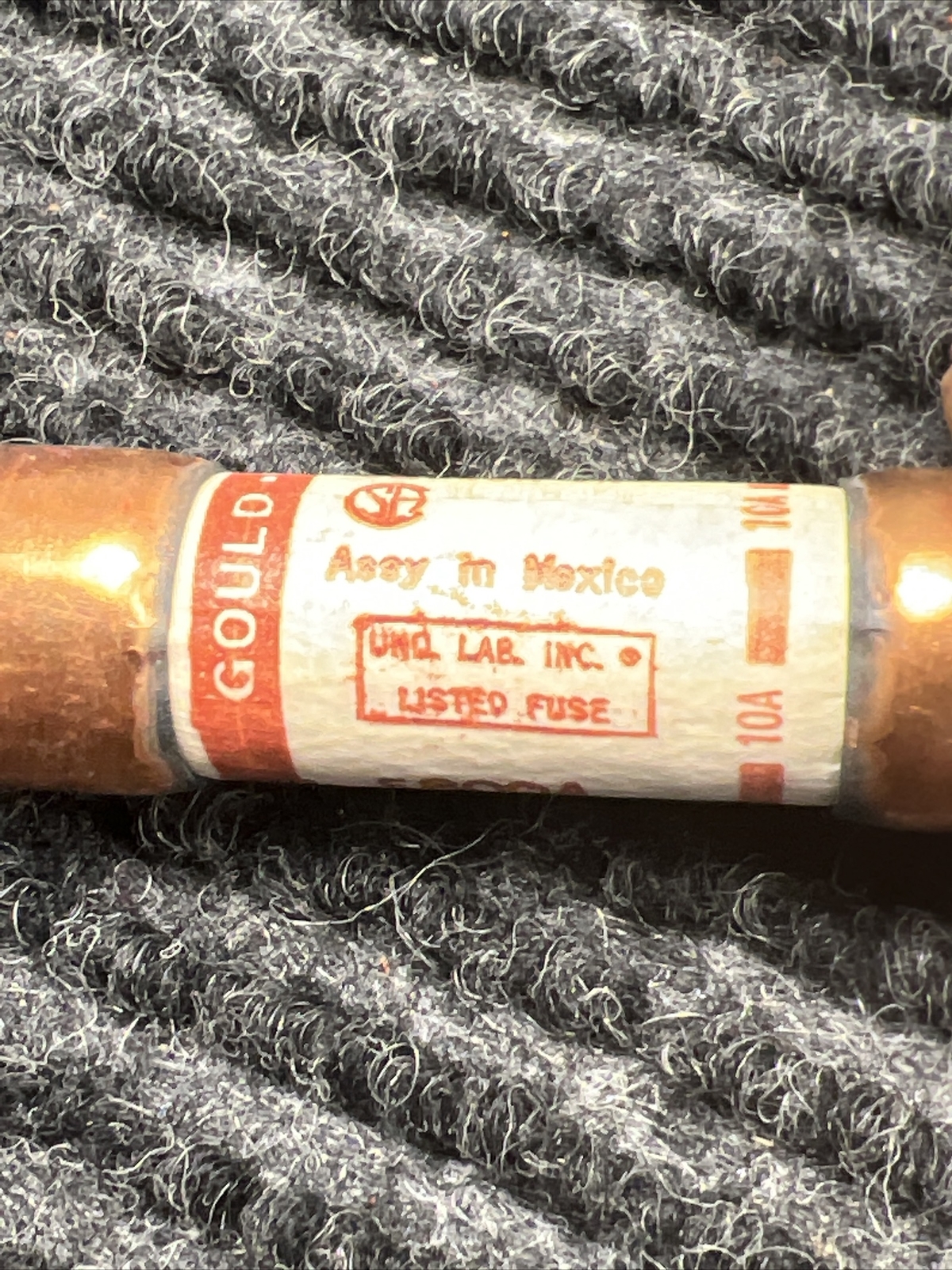 NOS Lot of 3 GOULD SHAWMUT 0T10 10 AMP FUSE