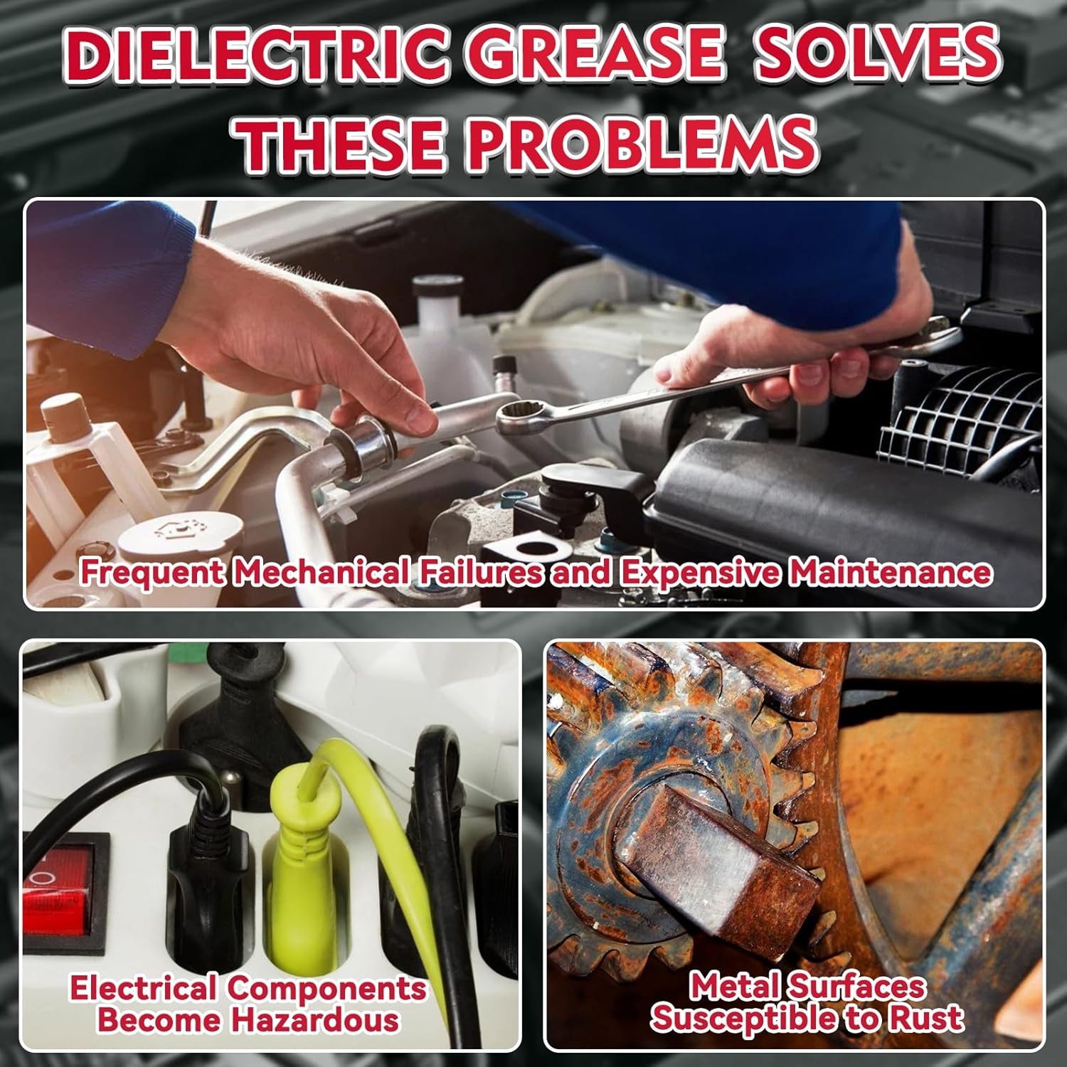 1oz Silicone Dielectric Grease Waterproof Heat-Resistant Spark Plug Brush #169
