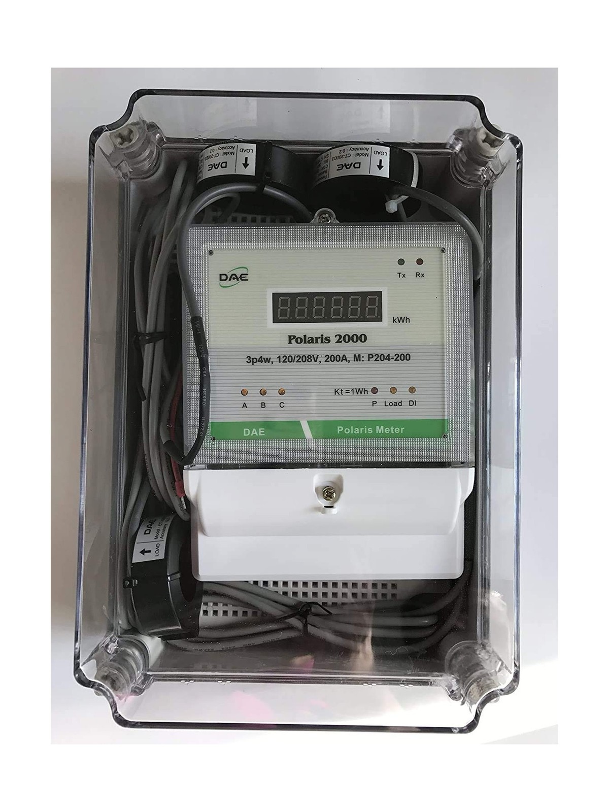 DAE P254-200-S KIT, UL CTEP kWh Smart Submeter, 3 Phase, 200A, 120-480V, 3 CT…