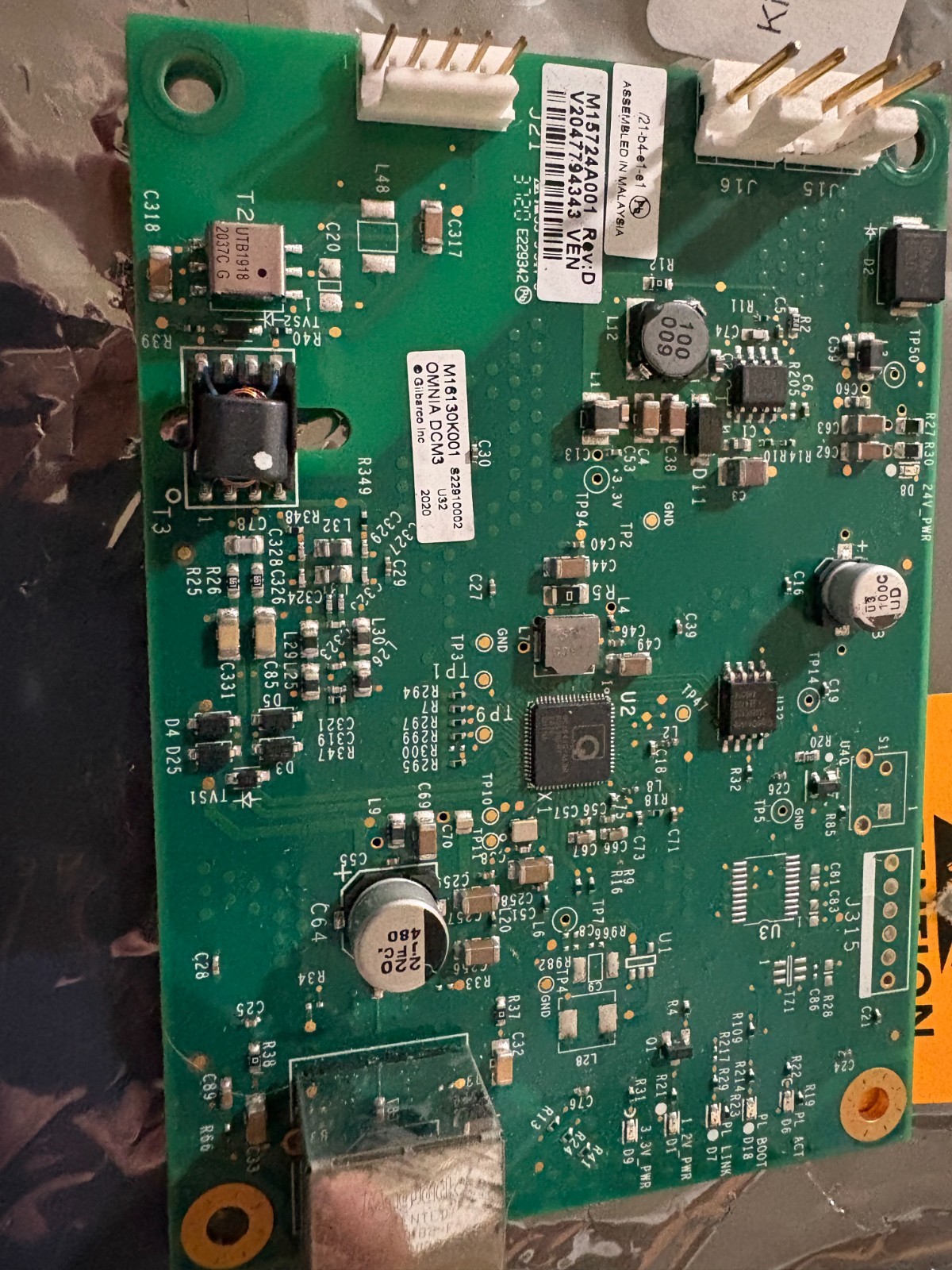 Gilbarco Omnia DCM3 Board M15724A001 Rev D V2047794343 M16130K001