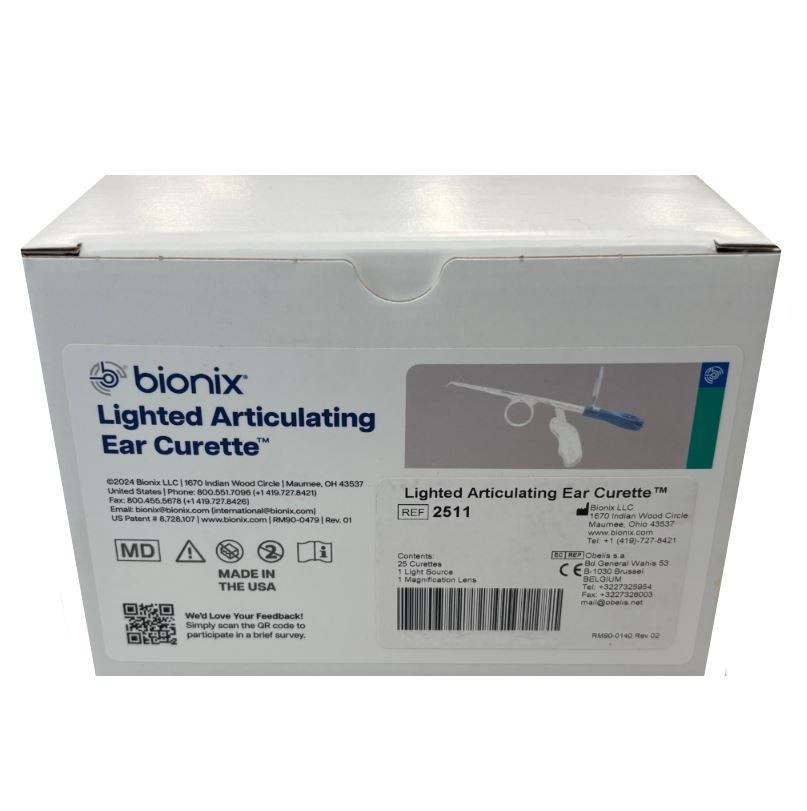 *1-Kit* Bionix VersaScoop 3mm Lighted Articulating Tip Ear Curette 2511