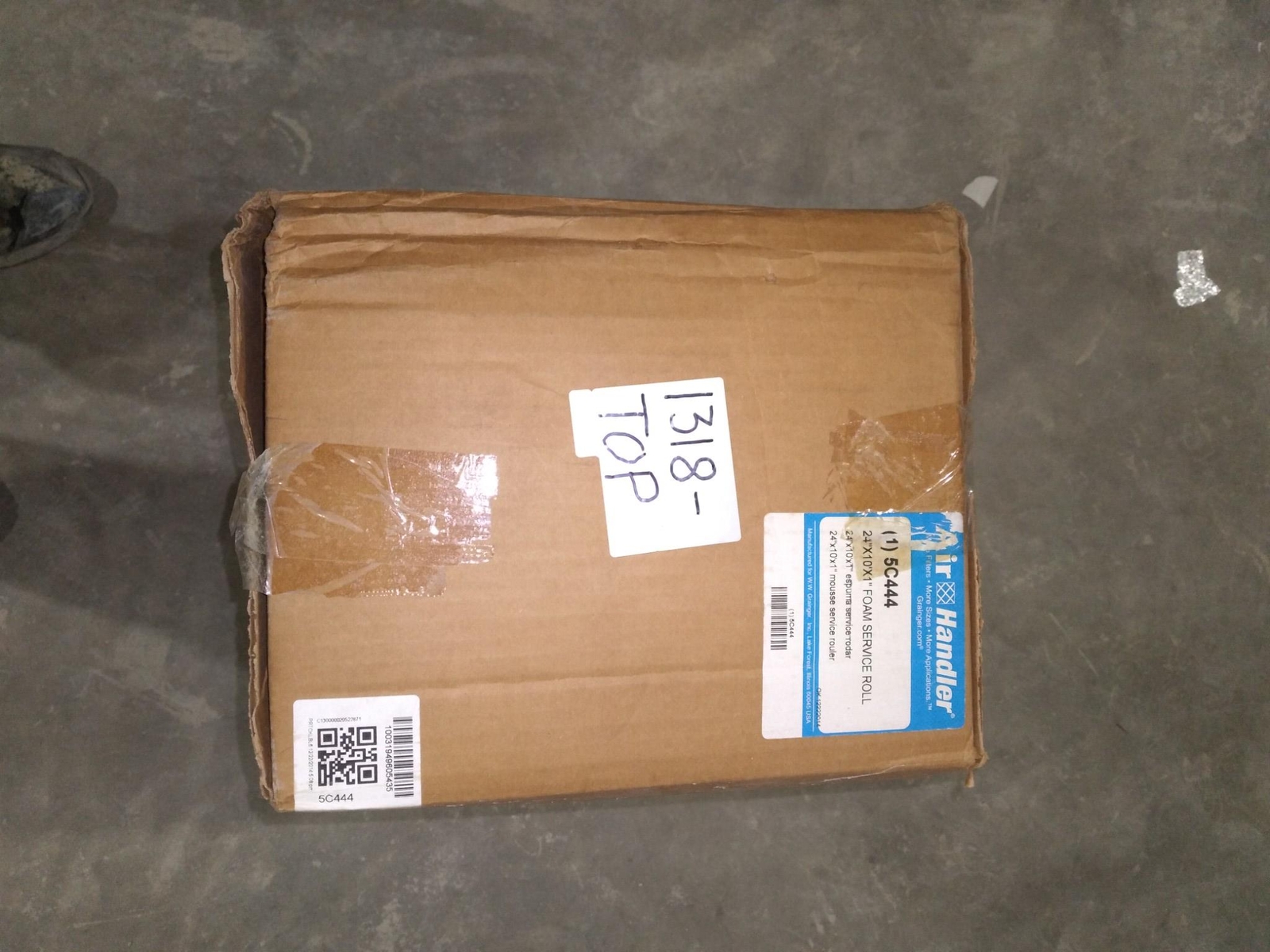 AIR HANDLER 5C444 24″X10’X1″ FOAM SERVICE ROLL