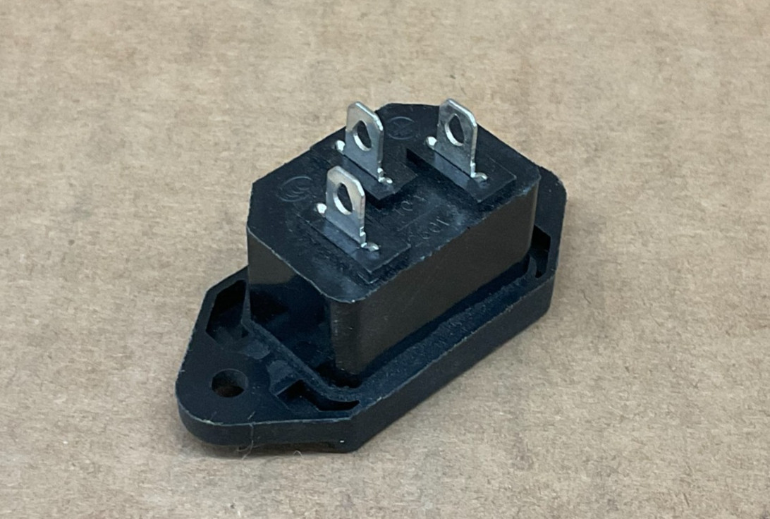 IEC320 C14 Male Plug 3 Pins PCB Panel Power Inlet Socket Connector