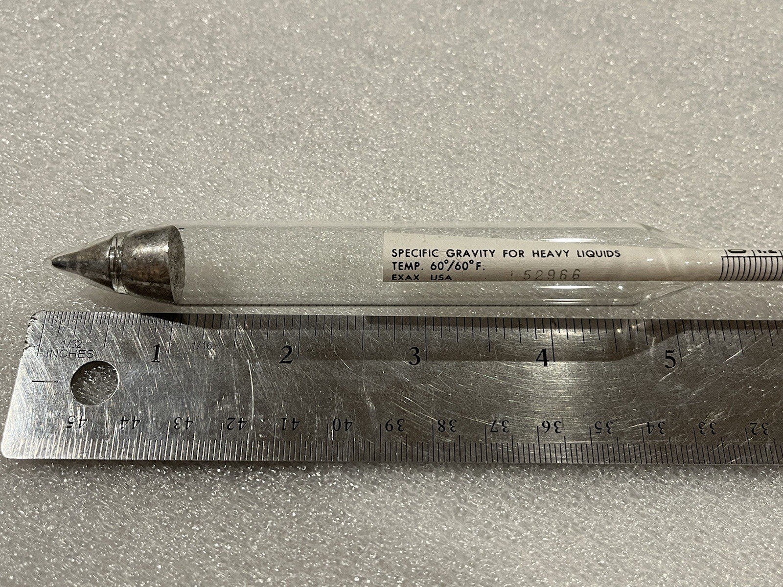 KIMBLE GLASS COMPANY 31260 SP. GR. HYDROMETER (HEAVY LIQUID) 1.000-1.220