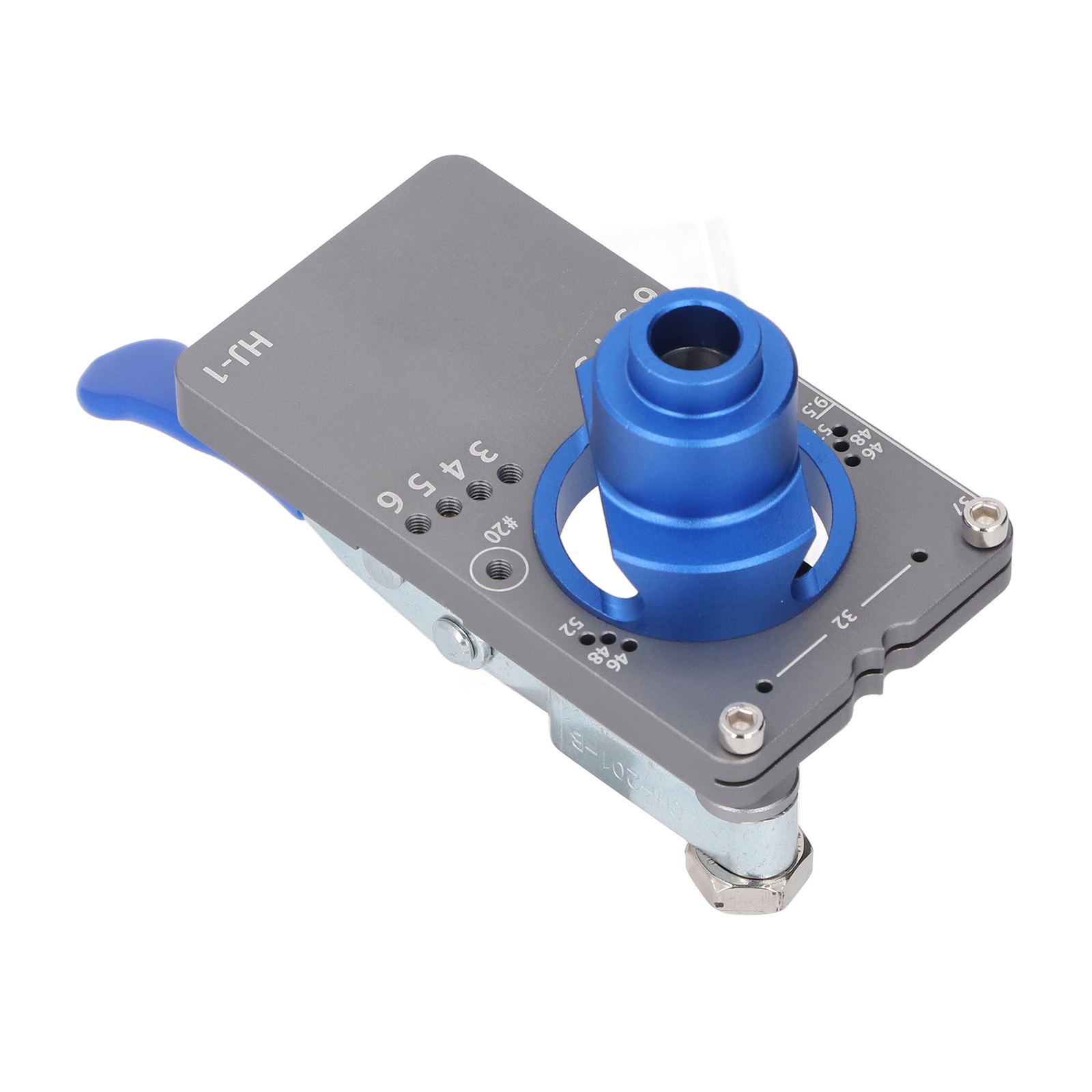 Multifunctional Aluminum Alloy Hinge Hole Drilling Jig for Woodworking