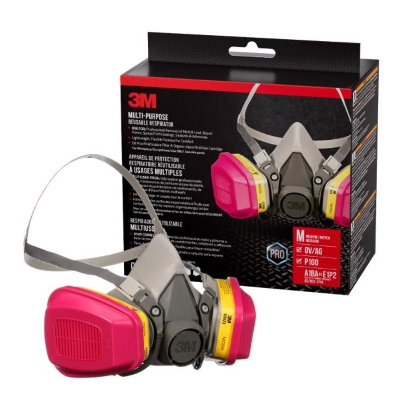 3M P100 Multi-Purpose OV/AG Respirator M 1 pk