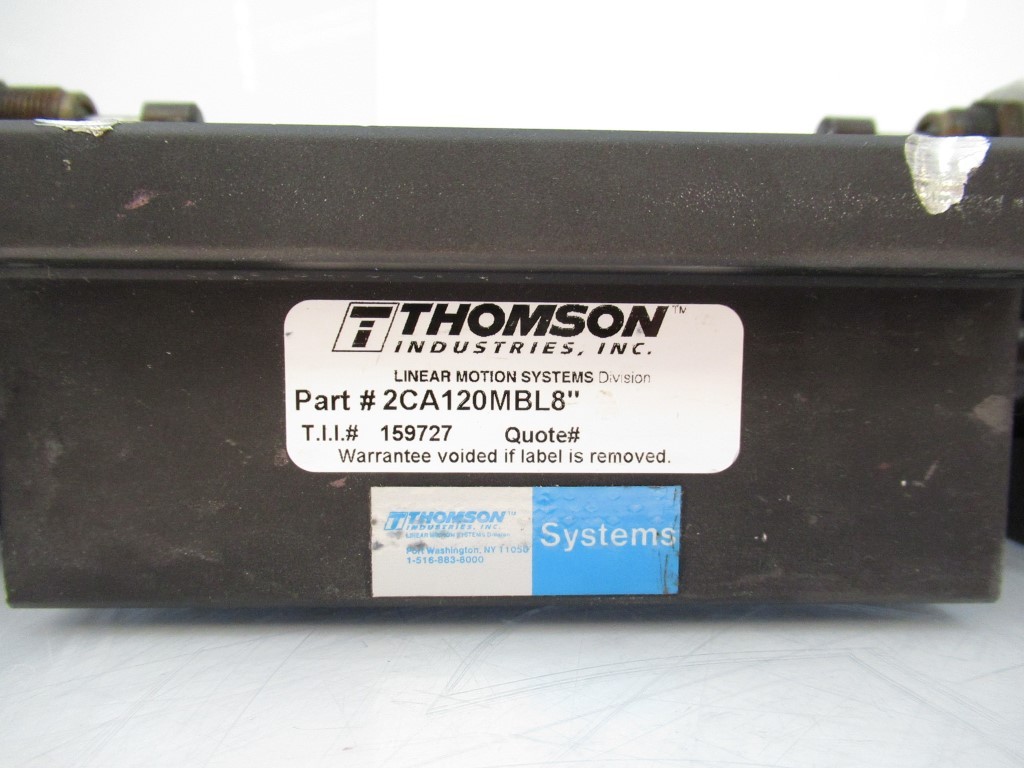 Thomson Industries 2CA120MBL8″ Linear Motion System