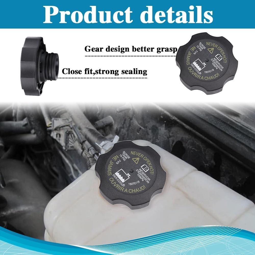 Radiator Surge Tank Coolant Reservoir Cap RC98 for Chevy GMC Cadillac Buick