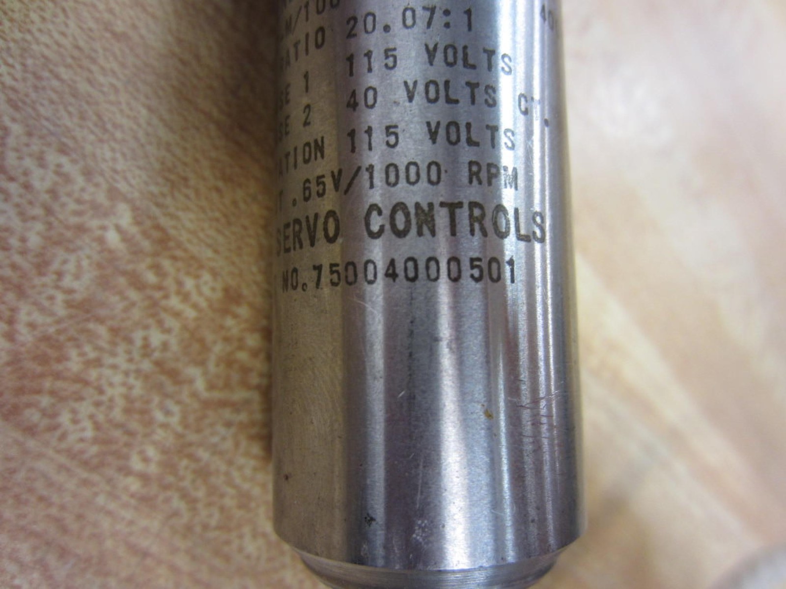 Harowe Servo Controls 75004000501 Motor Generator-Geared Tested